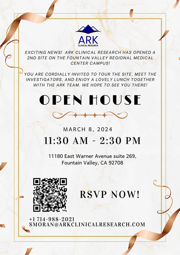 Fountain Valley: Open House Invitation Flyer 1