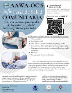 Community health fair 9.29.25 spanish