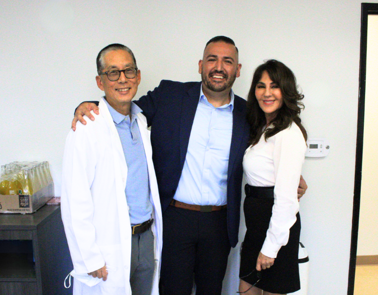 Dr. Kenneth Kim, Mike Delgado, Samira Moran