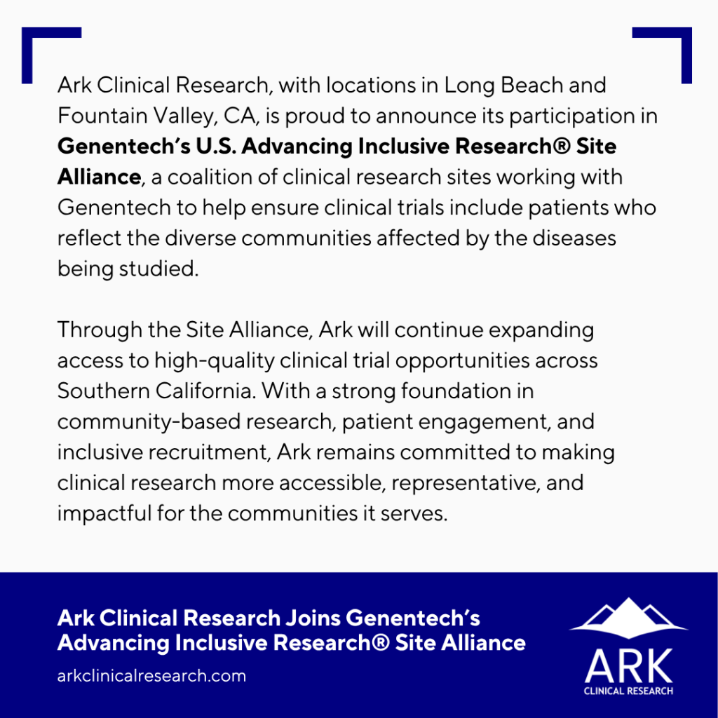 Genentech’s Advancing Inclusive Research® Site Alliance